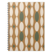 Carnet Retro Geometric Spiral Notebook (Devant)