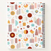 Carnet Rétro Géométrique Abstrait Pat#5 Brick Gold ID1067 (Dos)