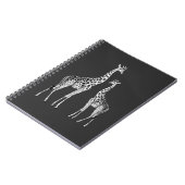Carnet Retro Giraffe Funny Safari Art animal (Côté gauche)