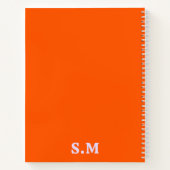Carnet Retro Gras Simple Lavande Orange (Dos)