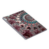 Carnet Rétro Groovy Éclectique Bohémien Spirale Fractale (Côté Droit)