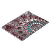 Carnet Rétro Groovy Éclectique Bohémien Spirale Fractale (Côté gauche)