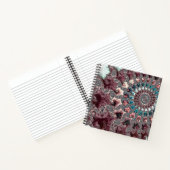 Carnet Rétro Groovy Éclectique Bohémien Spirale Fractale (Intérieur)