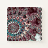 Carnet Rétro Groovy Éclectique Bohémien Spirale Fractale (Dos)