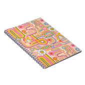 Carnet Retro groovy flowers (Côté Droit)
