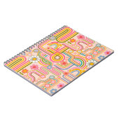 Carnet Retro groovy flowers (Côté gauche)