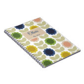 Carnet Retro Groovy Summer Flowers Stems (Côté Droit)