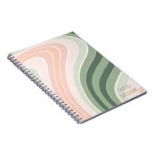 Carnet Retro Groovy Wavy Pattern (Côté Droit)