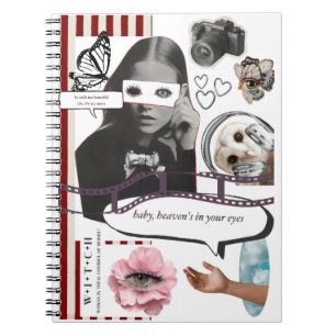 Carnet Retro Grunge Coquette Aesthetic Photo Collage