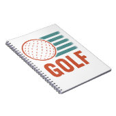 Carnet Retro Grunge Golf (Côté Droit)
