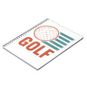 Carnet Retro Grunge Golf (Côté gauche)