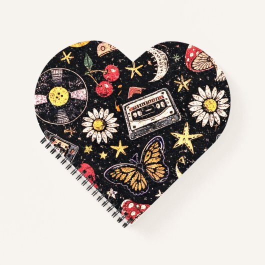 Carnet Retro Grunge Sunshine Bliss (Devant)