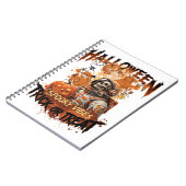 Carnet Rétro Halloween Astronaute (Côté gauche)