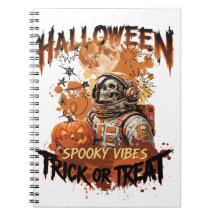 Carnet Rétro Halloween Astronaute