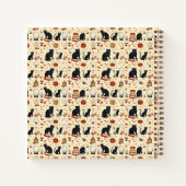 Carnet Retro Halloween Chats & Magie (Dos)