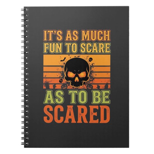Carnet Retro Halloween Scare Skull Design_1 (Devant)