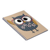 Carnet Rétro hibou vintage (Côté Droit)