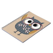 Carnet Rétro hibou vintage (Côté gauche)