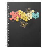 Carnet Retro Honeycomb Beekeeper Design pour Bee Lover (Devant)