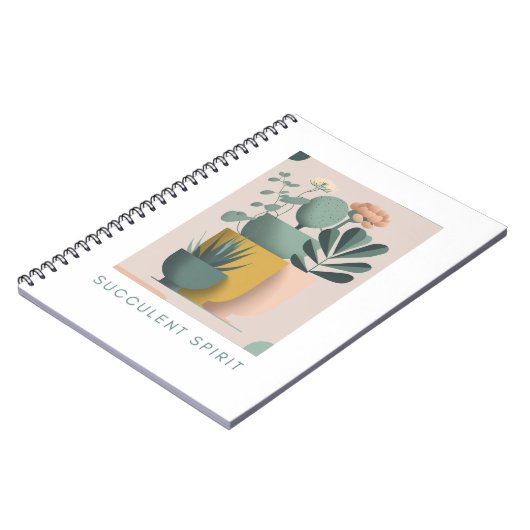 Carnet Retro-inspired plant design notebook (Côté gauche)
