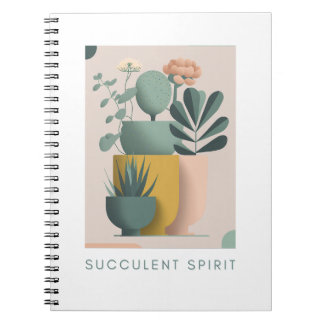 Carnet Retro-inspired plant design notebook