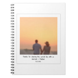 Carnet Retro instantanée photo couple amis noms personnal