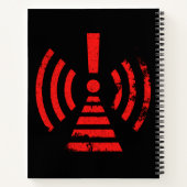 Carnet Retro Keep Back Energy Warning Symbol (Dos)
