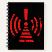 Carnet Retro Keep Back Energy Warning Symbol (Devant)