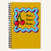 Carnet Retro Kitsch 70s Cherry Moms Famous Recipes Book (Recto)