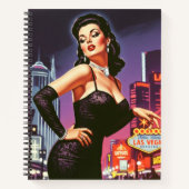 Carnet Rétro Las Vegas Pin-up (Devant)