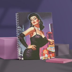 Carnet Rétro Las Vegas Pin-up