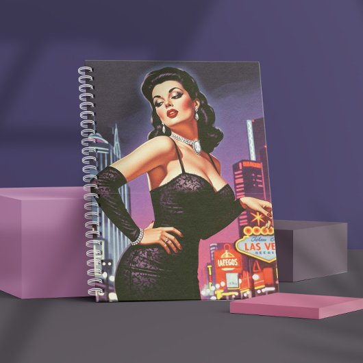 Carnet Rétro Las Vegas Pin-up