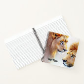 Carnet Retro Lions Art - Art classique de mur de la faune (Intérieur)