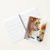 Carnet Retro Lions Art - Art classique de mur de la faune (Intérieur)