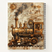 Carnet rétro Locomotive Steampunk (Dos)