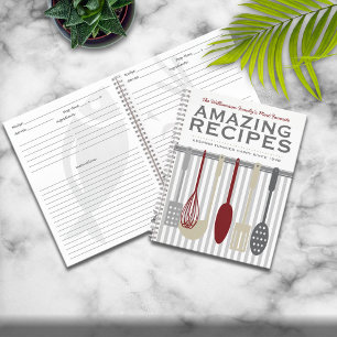 Carnet Retro Look Recette personnalisée