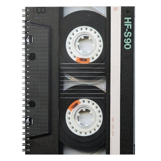 Carnet Rétro magnétophone à cassettes vintage de bande (Devant)