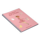 Carnet Retro maman Redhead 2 Baby shower (Côté Droit)