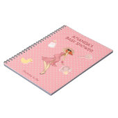 Carnet Retro maman Redhead 2 Baby shower (Côté gauche)
