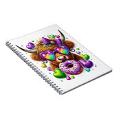 Carnet Retro Mardi Gras, Vache des Highlands (Côté Droit)