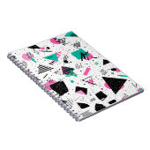 Carnet Retro Memphis Geometric Pattern (Côté Droit)