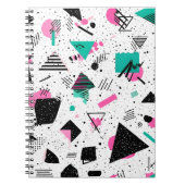Carnet Retro Memphis Geometric Pattern (Devant)