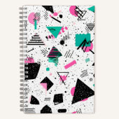 Carnet Retro Memphis Geometric Pattern (Recto)