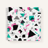 Carnet Retro Memphis Geometric Pattern (Devant)