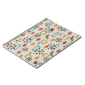 Carnet Retro Mid-Century moderne Atomique Abstrait Motif (Côté gauche)