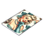 Carnet Rétro Mignon Pin-Up Classique (Côté gauche)