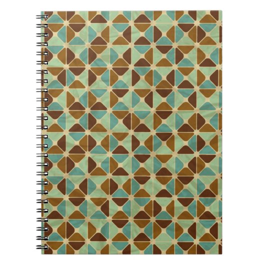 Carnet Rétro motif géométrique (Devant)