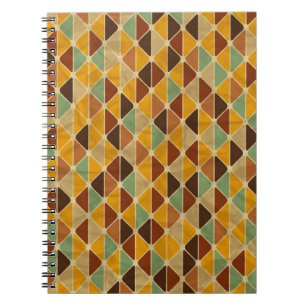Carnet Rétro motif géométrique 3