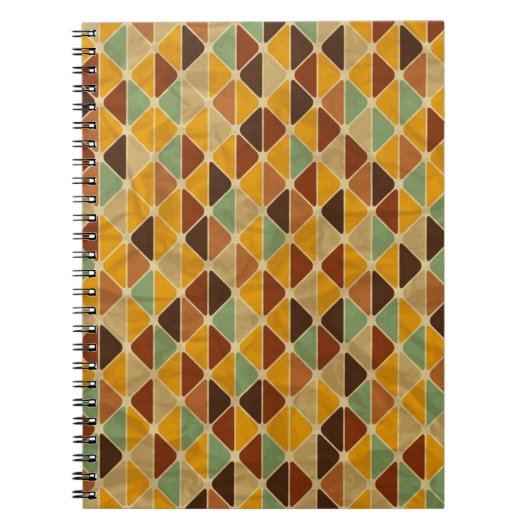 Carnet Rétro motif géométrique 3 (Devant)