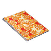 Carnet Rétro motif orange d'agrume (Côté Droit)